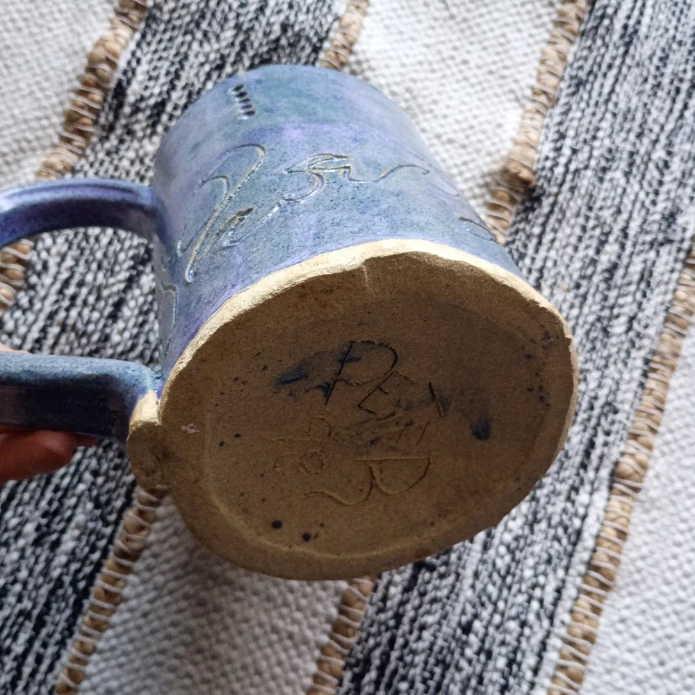 Giant Handcrafted Unique Ceramic Mug - Picture 2 of 8